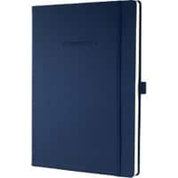 Sigel Conceptum A4 Gebonden Donkerblauw Hardcover Notitieboek Gelinieerd 97 vel