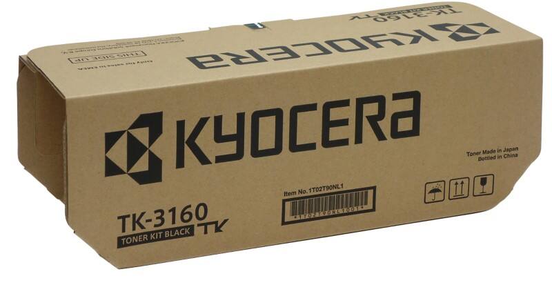 Kyocera TK-3160 Origineel Tonercartridge TK3160 Zwart
