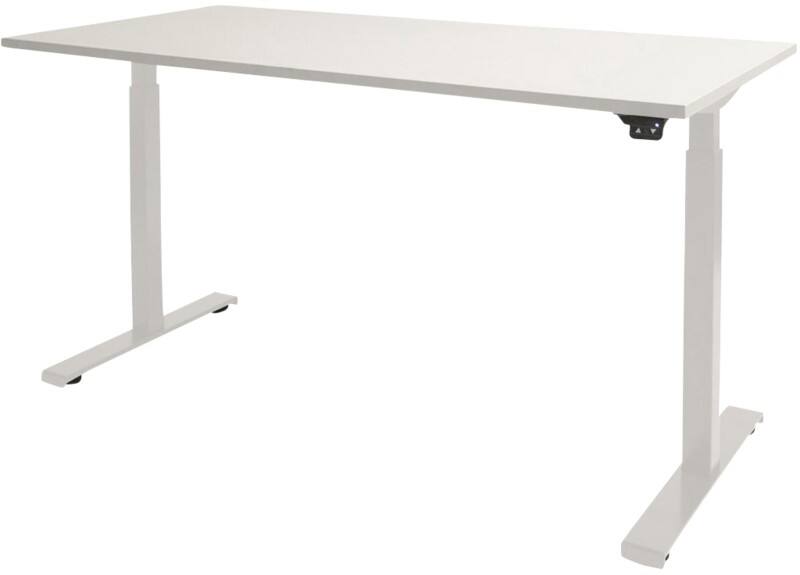 Schaffenburg Dextro Basic Zit-sta-bureau Rechthoekig T-Voet 1.600 (B) x 800 (D) x 705 (H) mm Melamine