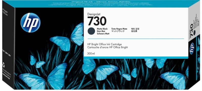 HP 730 originele inktcartridge P2V71A mat zwart