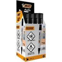 BIC Marking PRO Permanent marker Breed Ronde punt 1,1 mm Zwart  12 Stuks