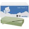 Niceday Papieren handdoeken Standard 1-laags V-vouw Groen 20 Stuks à 250 Vellen