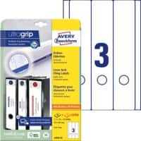 AVERY Zweckform Ultragrip Ordnerrugetiketten L6059-25 Zelfklevend A4 Wit 5,9 x 29,7 cm 30 Vellen à 4 Etiketten