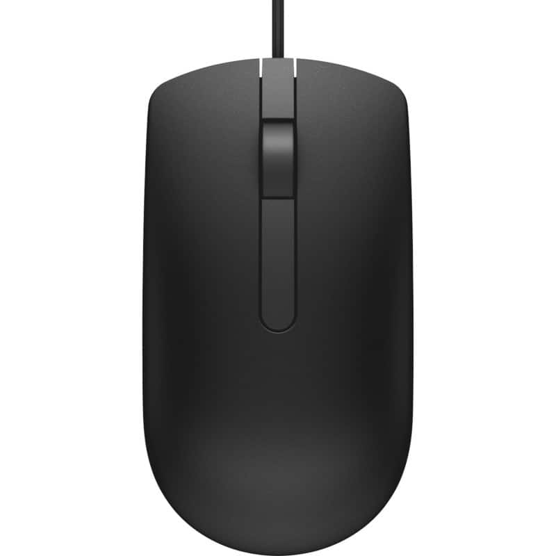 Dell MS116 Bedrade Zwarte Muis voor Linkshandigen