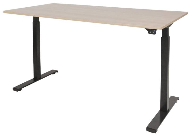 Schaffenburg Dextro Basic Zit-sta-bureau Rechthoekig Eiken T-Voet 1.600 (B) x 800 (D) x 705 (H) mm Melamine