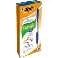 BIC Atlantis Classic balpen blauw Medium 0,4 mm navulbaar 12 stuks