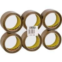 Scotch Verpakkingstape Bruin 50 mm (B) x 66 m (L) PP (Polypropeen) 371 6 Rollen