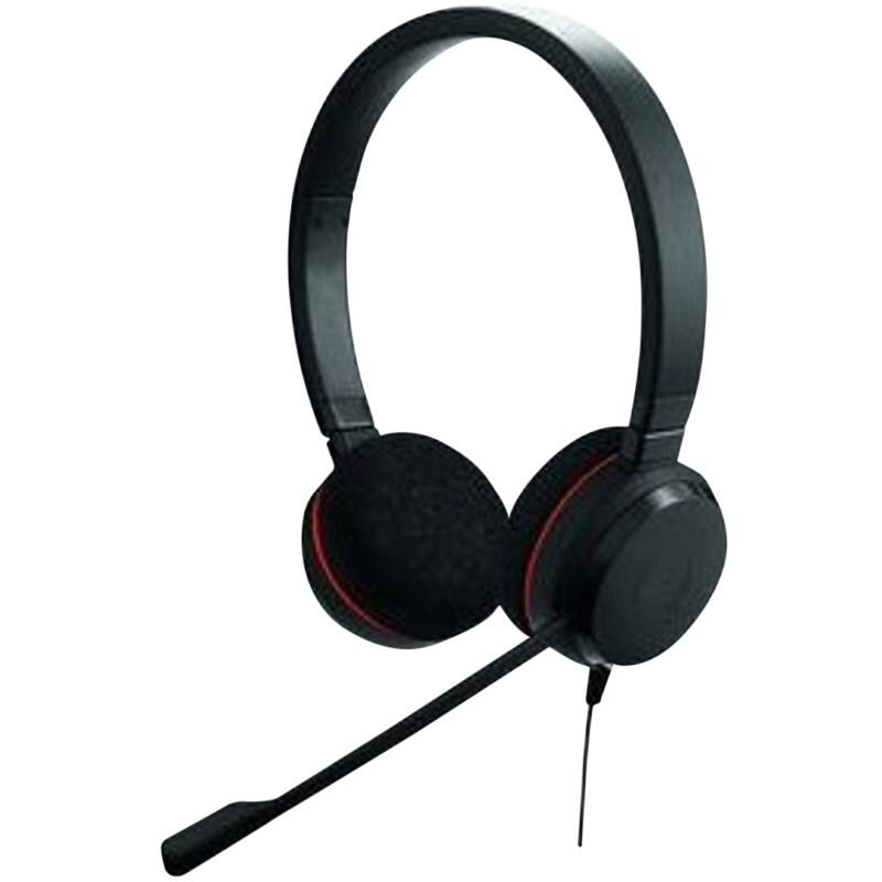 Jabra Evolve 20 Bedraad Telefoonheadset Over het hoofd Noise-cancelling microfoon Met microfoon Stereo Zwart