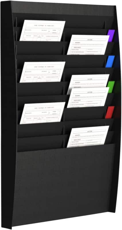 Paperflow A4 Folderhouder Zwart A4V2x10,01 54,4 (B) x 86,5 (H) cm