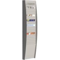 Paperflow Wandfolderhouder A4 273 x 106 x 1120 mm Grijs