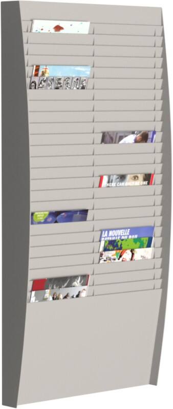 Paperflow Wandmontage fotolijst A4 544 x 1120 mm Grijs