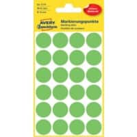 Avery Markeringspunten 3174 Klevend Speciaal Lichtgroen 18 x 18 mm 4 Vellen à 24 Etiketten