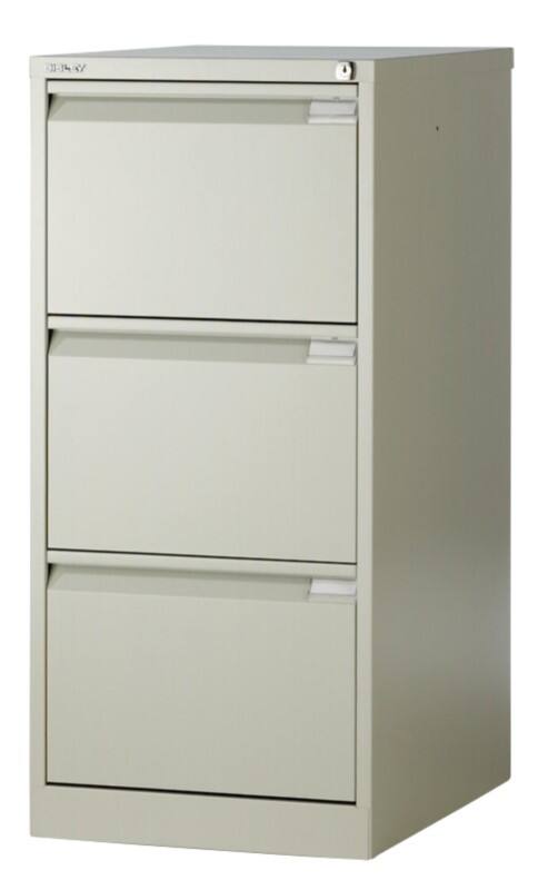 Bisley Stalen Archiefkast 3 Lades 470 x 622 x 1.016 mm Beige