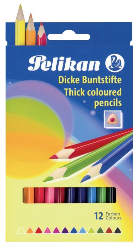 Pelikan Kleurpotloden Kleurenassortiment Dick BSD12DN 12 Stuks