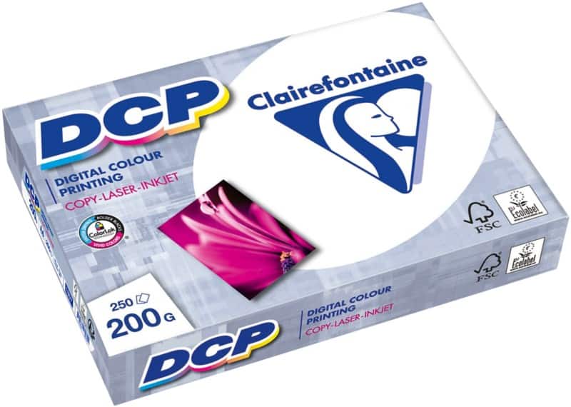 Clairefontaine DCP A4 Kopieerpapier Wit 200 g/m² Glad 250 Vellen