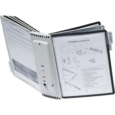DURABLE Sherpa® Displaysysteem Zwart, grijs A4 10 panelen Polyamide 32,5 x 10 x 50 cm