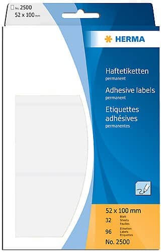 HERMA Etiketten 2430 Klevend A4 Wit 22 x 32 mm  32 Vellen à 20 Etiketten