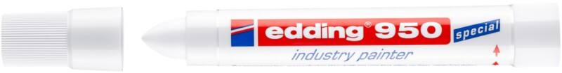 edding 950 Permanent Permanentmarker Wit Extra breed Ronde punt 10 mm