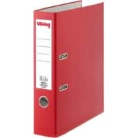 Viking Ordner A4 75 mm Rood 2 ringen Karton, PP (Polypropeen) Mat Staand