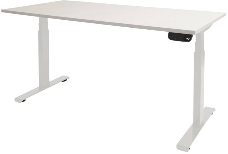 Schaffenburg Dextro Plus Zit-sta-bureau Rechthoekig T-Voet 1.800 (B) x 900 (D) x 645 (H) mm Melamine