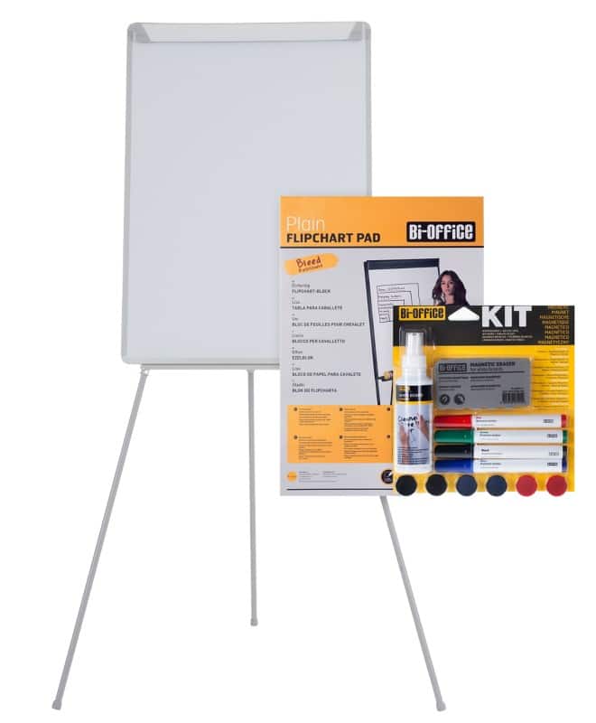Bi-Office Flipoverpresentatieset 70 (B) x 100 (H) cm Wit
