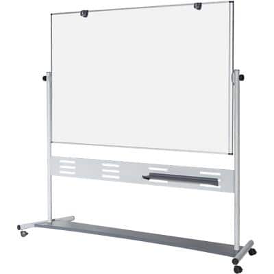 Bi-Office Vrijstaand Magnetisch Mobiel Kantelbaar whiteboard Emaille QR5204GR 120 x 90 cm