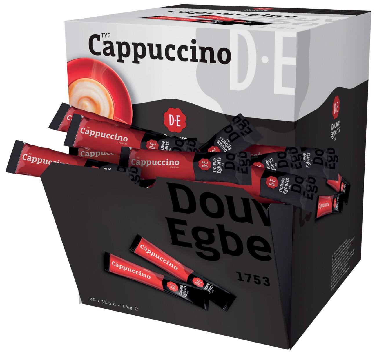 Douwe Egberts Oploskoffie Cappuccino Sticks 80 Stuks à 12.5 g