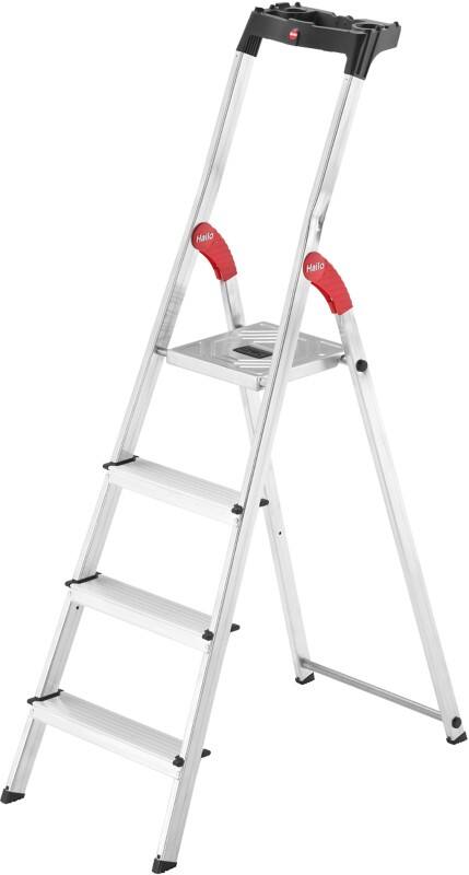 Hailo Trapladder L60 Standardline Grijs 4 45 x 85 x 146 cm