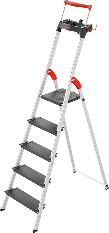 Hailo Trapladder L100 Topline Grijs 5 48 x 101 x 187 cm