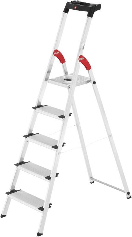 Hailo Trapladder L80 Comfortline Grijs 5 48 x 101 x 168 cm