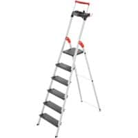 Hailo Trapladder L100 Topline Grijs 6 50 x 116 x 209 cm