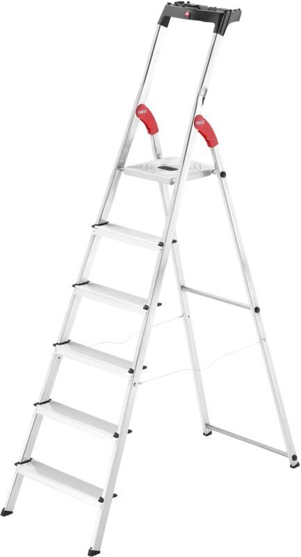 Hailo Trapladder L60 Standardline Grijs 6 50 x 116 x 190 cm
