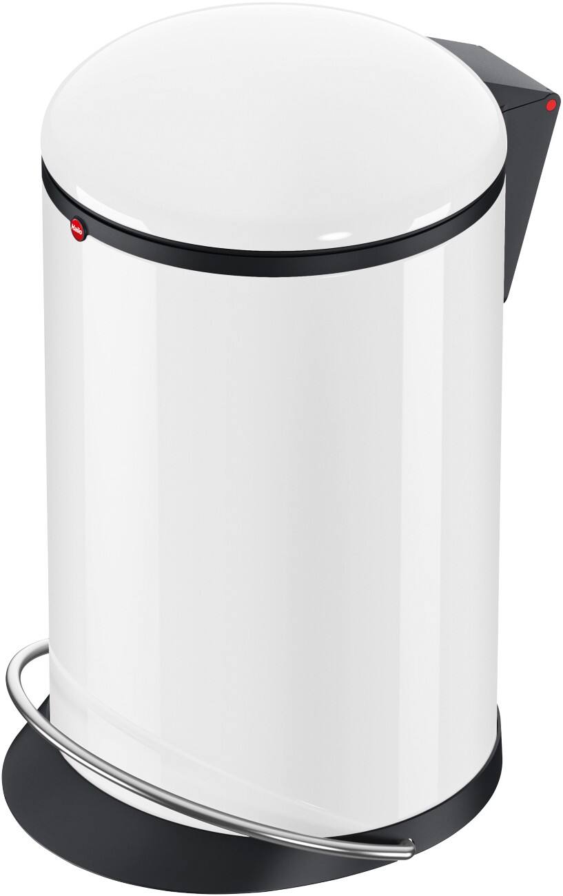 Hailo Roestvrij staal Pedaalemmer 12 L 34,4 x 46,5 cm Wit