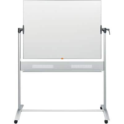 Nobo Vrijstaand Magnetisch Mobiel Kantelbaar whiteboard Emaille 120 x 90 cm Wit