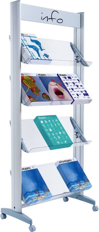 Paperflow A4 Folderhouder Zilver 12A4TT,35 720 (B) x 385 (D) x 1,678 (H) mm