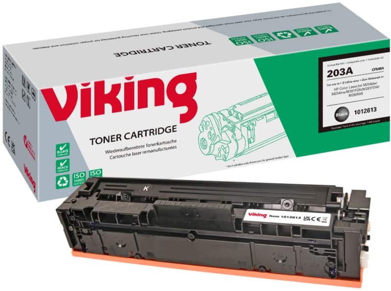 Viking 203A compatibele HP tonercartridge CF540A zwart