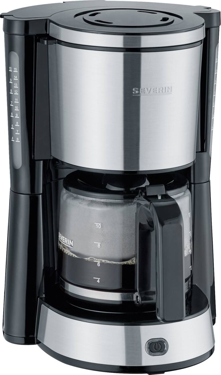 SEVERIN Koffiezetapparaat KA 4822 1.25 L Roestvrij staal, zwart