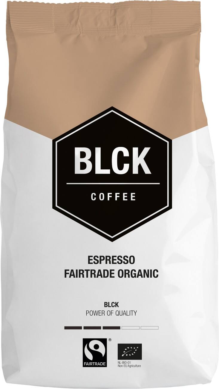 BLCK Espresso koffie Fairtrade Organic 8 Stuks à 1000 g