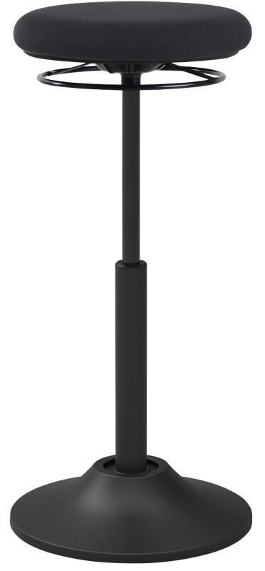 euroseats Sit Stand Stool Mango Stof Zwart