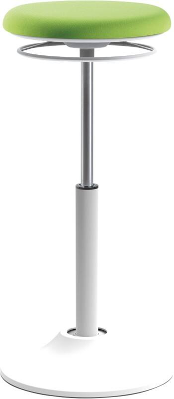 euroseats Sit Stand Stool Mango Stof Wit, Groen