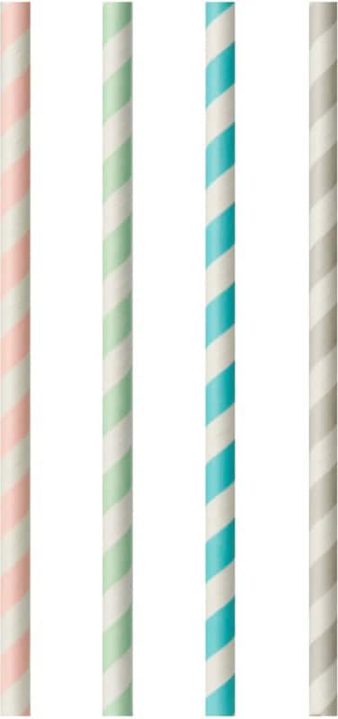 PAPSTAR Wegwerprietjes Papier 6 mm Kleurenassortiment 100 Stuks