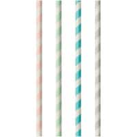 PAPSTAR Wegwerprietjes Papier 6 mm Kleurenassortiment 100 Stuks