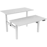 euroseats Zit-sta bureau Bench Wit 1.800 x 800 x 600 - 1.230 mm wit tabletop wit 180 x 80