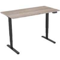 euroseats Zit-sta-bureau Rechthoekig Robson Eiken T-Voet 1.800 (B) x 800 (D) x 1.275 (H) mm Metaal