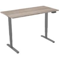 euroseats Zit-sta-bureau Rechthoekig Robson Eiken T-Voet 1.800 (B) x 800 (D) x 1.275 (H) mm Metaal