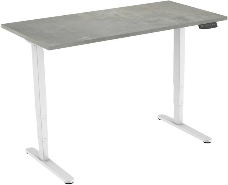 euroseats Zit-sta-bureau Rechthoekig Oxyd Beton T-Voet 1.800 (B) x 800 (D) x 1.275 (H) mm Metaal