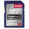 Intergral SDXC Geheugenkaart UltimaPRO V30 64 GB