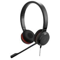 Jabra Evolve 30 II MS Stereo Bedrade Over-Hoofd Headset Telefoonheadset Over-Hoofd met Ruisonderdrukking USB Type-A, 3,5 mm Jack met Microfoon Zwart