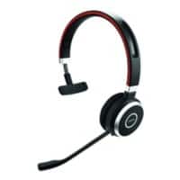 Jabra Evolve 65 MS Draadloze Over-Het-Hoofd Headset Telefoon headset Over-Het-Hoofd met Ruisonderdrukking Bluetooth 4.0 met Microfoon Zwart