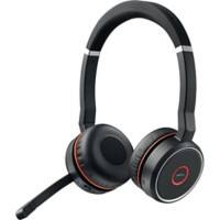 Jabra Evolve 75 Stereo MS Draadloze Over-Hoofd Headset Telefoon headset Over-Hoofd met Ruisonderdrukking Bluetooth 4.2 met Microfoon Zwart